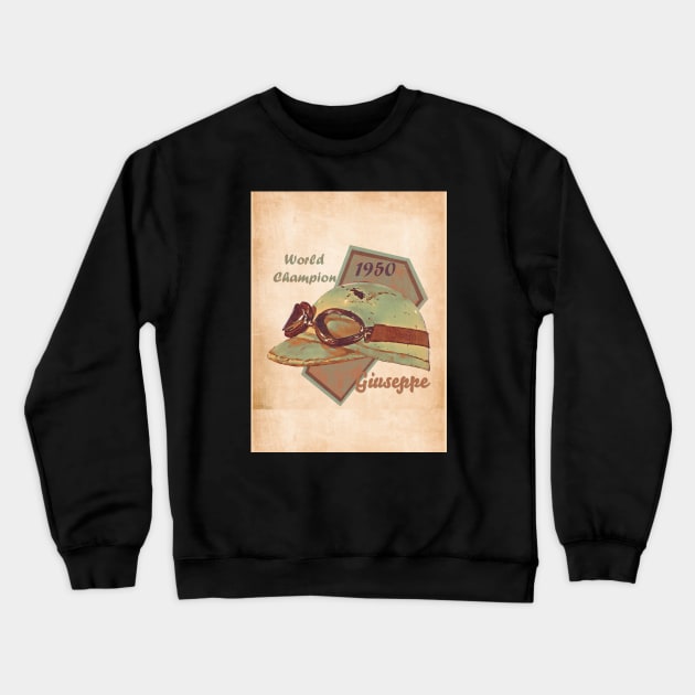 1950 Giuseppe Farina Crewneck Sweatshirt by Popcult Posters